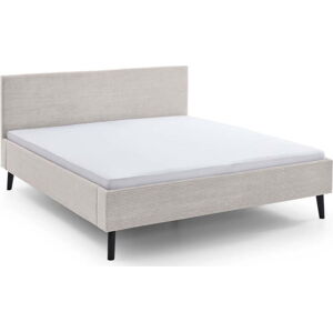 Béžová čalouněná dvoulůžková postel 180x200 cm Avola – Meise Möbel