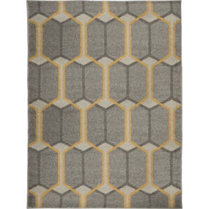Šedý koberec Flair Rugs Urban Trellis, 100 x 150 cm
