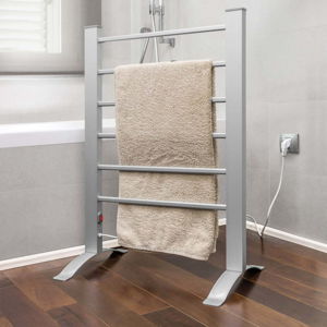 Šedý elektrický žebřík na ručníky InnovaGoods Towel Rail