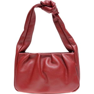 Červená kožená kabelka Carla Ferreri