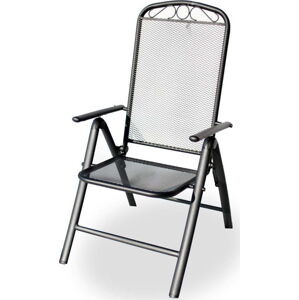 Černá kovová zahradní židle – Rojaplast