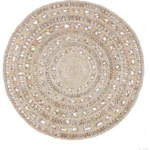 Jutový kruhový koberec Eco Rugs Orfelia, Ø 120 cm