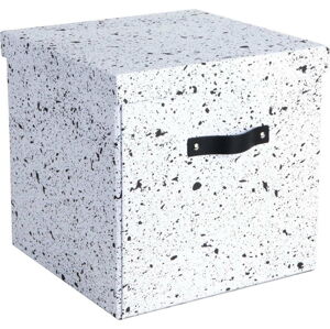 Černo-bílá úložná krabice Bigso Box of Sweden Logan