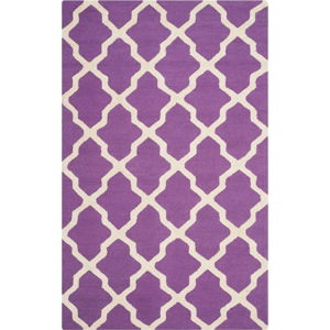 Vlněný koberec Safavieh Ava Purple, 274 x 182 cm