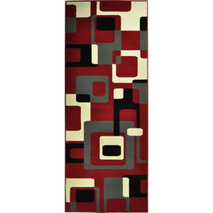 Červený koberec Hanse Home Hamla Retro, 80 x 300 cm