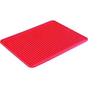 Červený odkapávač na nádobí iDesign Lineo, 40 x 32 cm