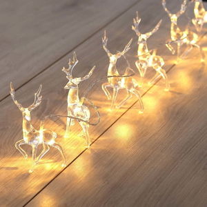 LED světelný řetěz ve tvaru sobů DecoKing Deer, 10 světýlek, délka 1,65 m