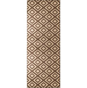 Hnědý koberec běhoun 300x80 cm Diamond - Hanse Home