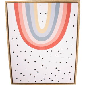 Nástěnný obraz v rámu Dakls Dotty Rainbow, 40 x 50 cm