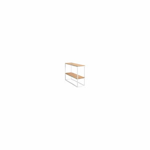 Bílý konzolový stolek z dubového dřeva Custom Form Julita