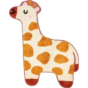 Oranžovo-béžový dětský bavlněný koberec Sass & Belle Giraffe, 57 x 80 cm