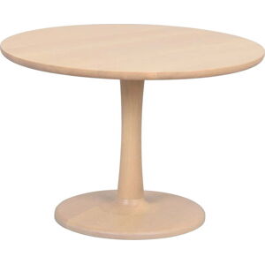 Kulatý konferenční stolek v dekoru dubu v přírodní barvě 60x60 cm Hobart – Rowico