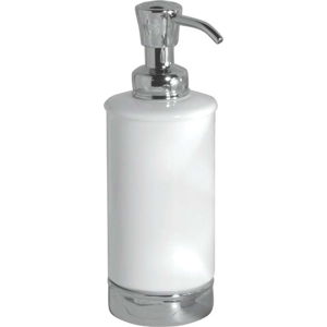 Bílý zásobník na mýdlo s pumpičkou iDesign York