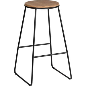 Černé/v přírodní barvě barové židle v sadě 2 ks (výška sedáku 70 cm) Loft – Wenko