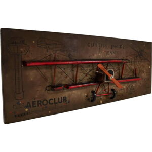 Plastická nástěnná dekorace Antic Line Avion, 160 x 60,5 cm