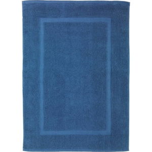 Modrá bavlněná koupelnová předložka Wenko Slate, 50 x 70 cm