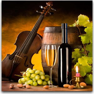 Obraz Styler Glasspik Wine III, 30 x 30 cm