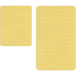 Žluté koupelnové předložky v sadě 2 ks – Oyo Concept