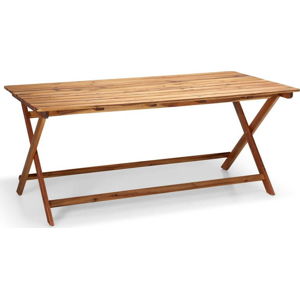Zahradní stůl z akáciového dřeva Bonami Essentials Natur, 114 x 88 cm