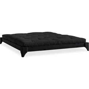 Černá postel z borovicového dřeva Karup Design Elan, 160 x 200 cm