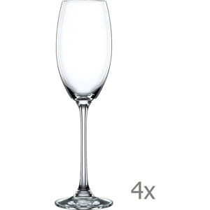 Sada 4 sklenic na šampaňské z křišťálového skla Nachtmann Vivendi Premium Champagne Flute Set, 272 ml