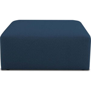 Tmavě modrý modul pohovky z textilie bouclé Roxy – Scandic