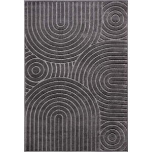 Antracitový koberec 57x90 cm Iconic Wave – Hanse Home