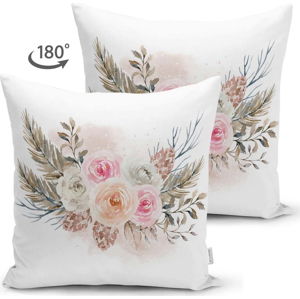 Povlak na polštář s květinovým vzorem Minimalist Cushion Covers, 45 x 45 cm