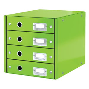 Zelený kartonový organizér na dokumenty Click&Store - Leitz