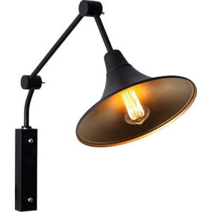 Černá nástěnná lampa Custom Form Miller, ø 25 cm