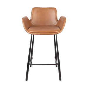 Koňakově hnědé barové židle v sadě 2 ks 91,5 cm Brit – Zuiver