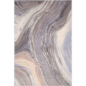 Šedý vlněný koberec 133x180 cm Agate – Agnella