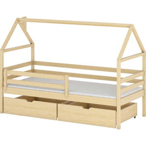 Domečková dětská postel s úložným prostorem 80x160 cm Aron - Lano Meble