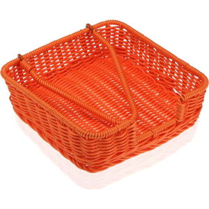 Oranžový košík na papírové ubrousky Versa Wonda, 20 x 20 cm
