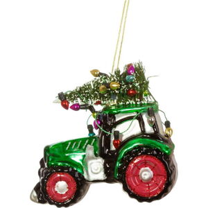 Skleněná vánoční ozdoba Tractor – Sass & Belle