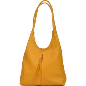 Žlutá kožená kabelka Isabella Rhea