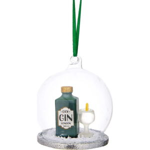 Skleněná vánoční ozdoba Gin & Tonic – Sass & Belle