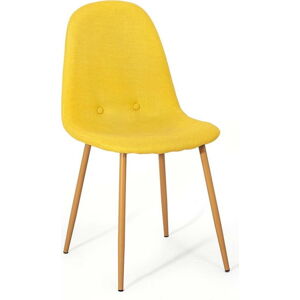 Sada 2 žlutých jídelních židlí Bonami Essentials Lissy