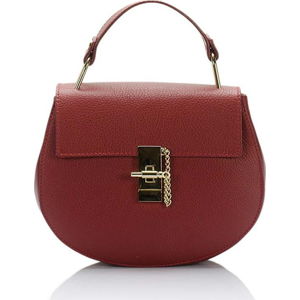 Červená kožená kabelka Giorgio Costa Dollaro