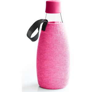 Růžový obal na skleněnou lahev ReTap, 800 ml