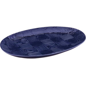 Tmavě modrý keramický servírovací talíř 30x41 cm Arc – Maxwell & Williams