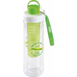Zelená lahev na vodu se sítkem Snips Infuser, 750 ml