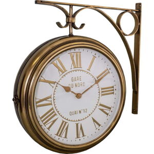 Nástěnné hodiny ve zlaté barvě Antic Line Classique, ø 36,5 cm