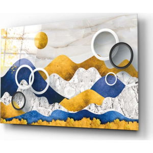 Skleněný obraz Insigne Colorful Mountains, 110 x 70 cm