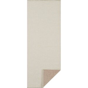 Krémovo-béžový oboustranný běhoun Hanse Home Duo, 80 x 200 cm