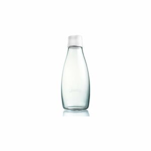 Mléčně bílá skleněná lahev ReTap, 500 ml
