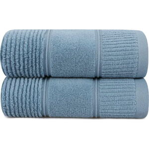 Sada 2 modrých bavlněných ručníků Foutastic Daniela, 50 x 90 cm