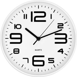 Bílé nástěnné hodiny Postershop Classic, ø 25 cm