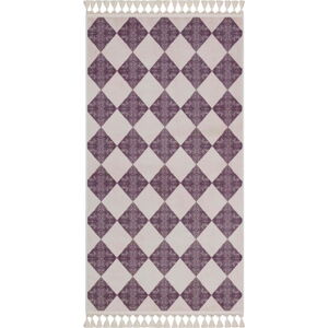 Fialovo-béžový pratelný koberec 160x100 cm - Vitaus