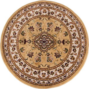 Béžový kulatý koberec 133x133 cm Sherbone – Flair Rugs